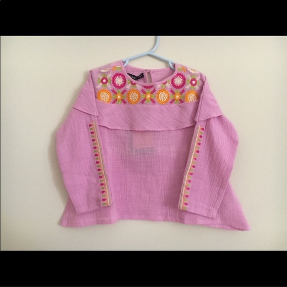COPY - Embroidered brosha top for baby girl - Picture 4 of 8